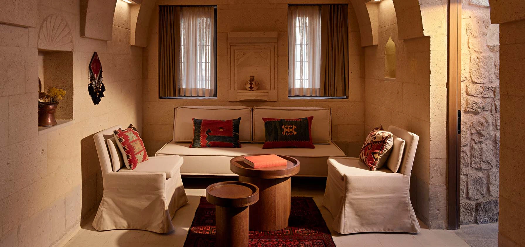 Two-Bedroom Suite living and dining area at Argos in Cappadocia